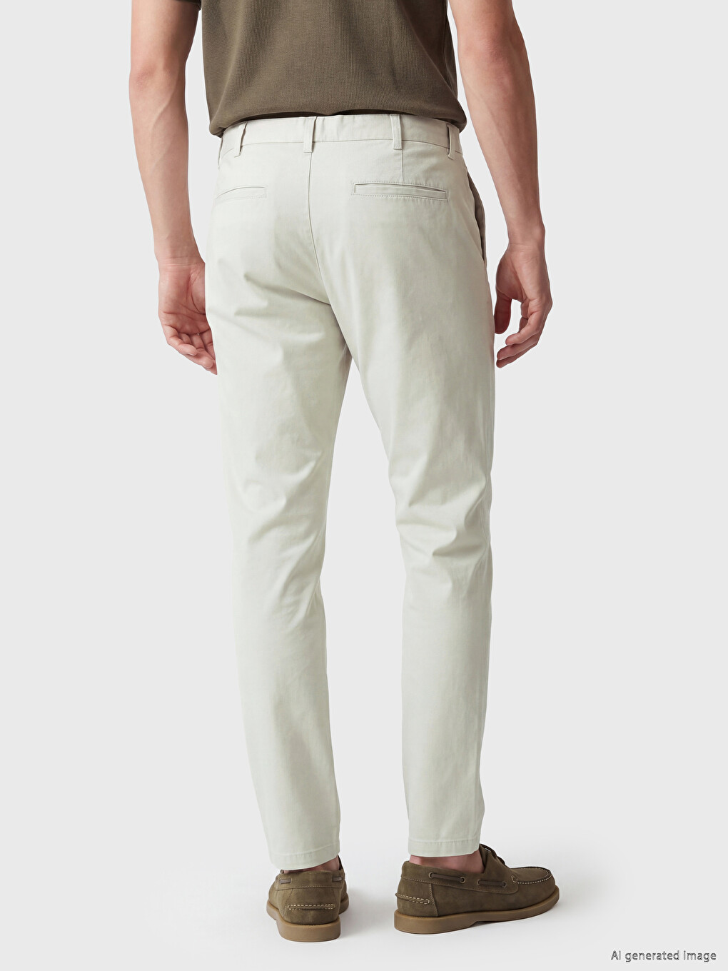 Man Beige Trousers-3