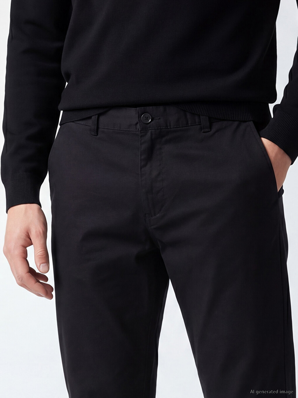Standard Fit Men's Trousers-2