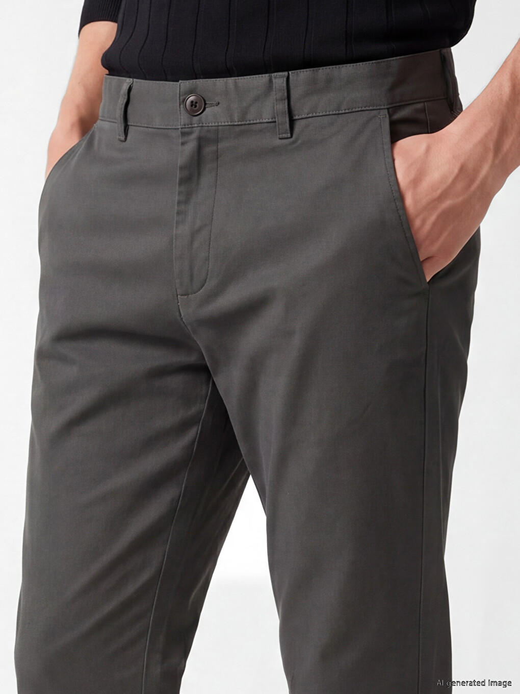 Standard Fit Men's Trousers-2