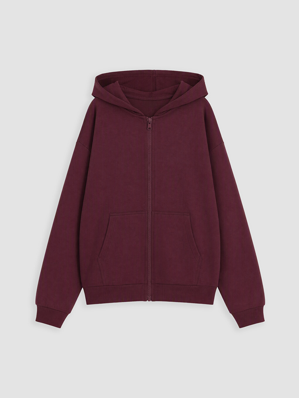 Hooded Girls' Zip-up Sweatshirt