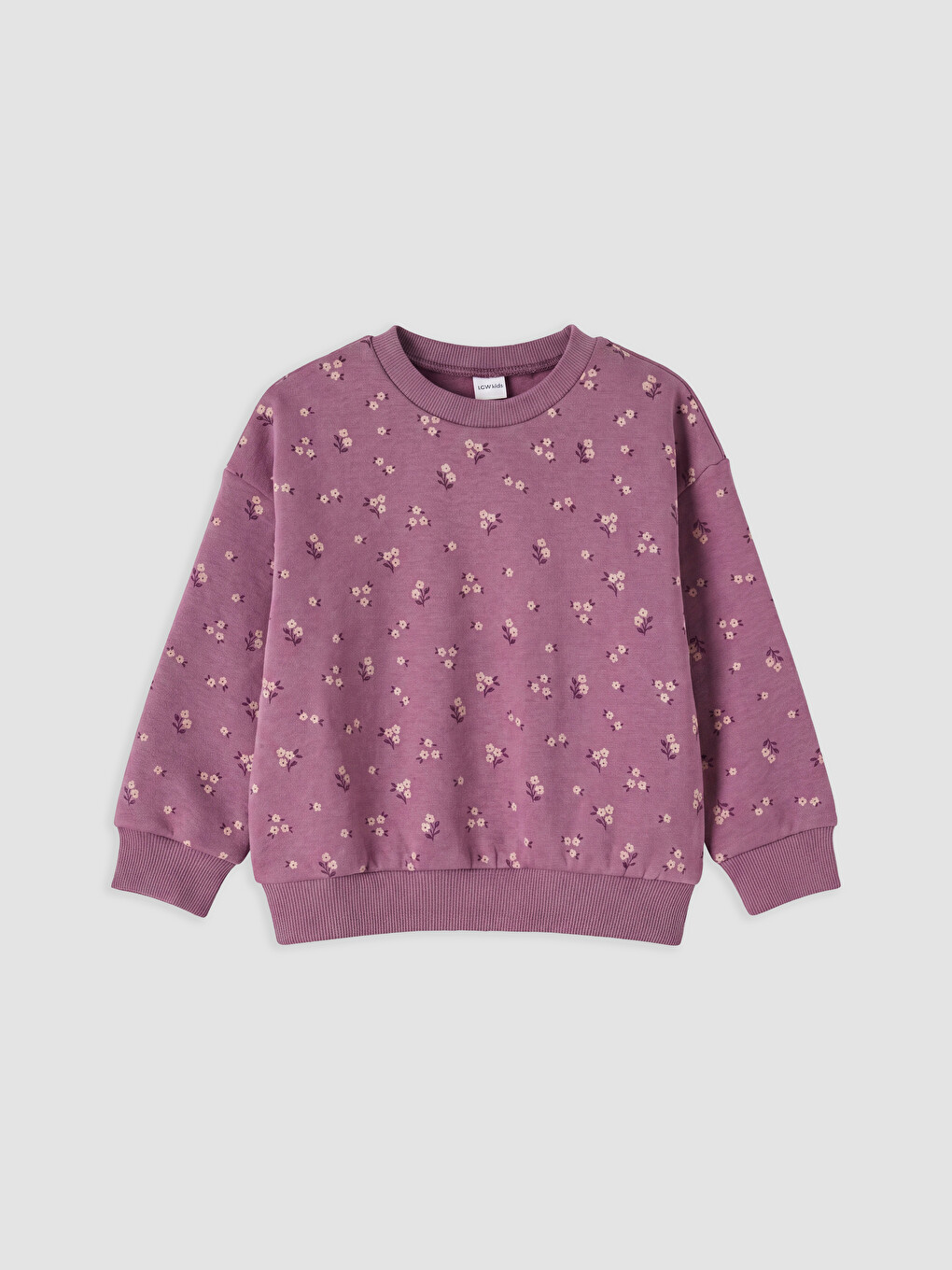 Crew Neck Printed Girls' Thick Sweatshirt 2 Pack-3