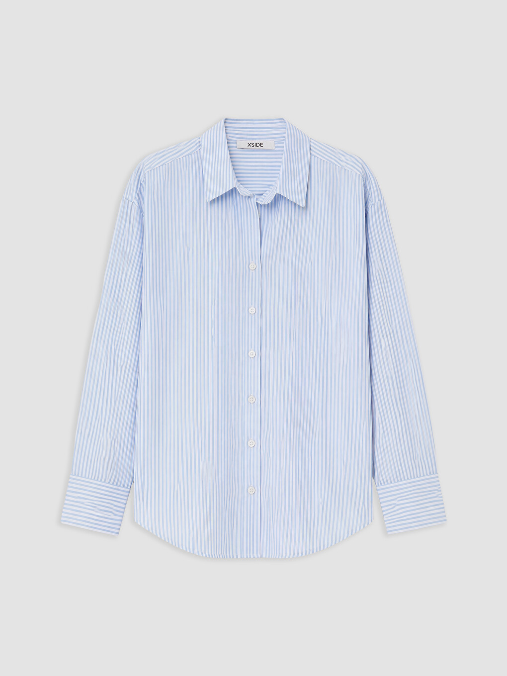 Striped Oversize Oxford Women's Shirt-3
