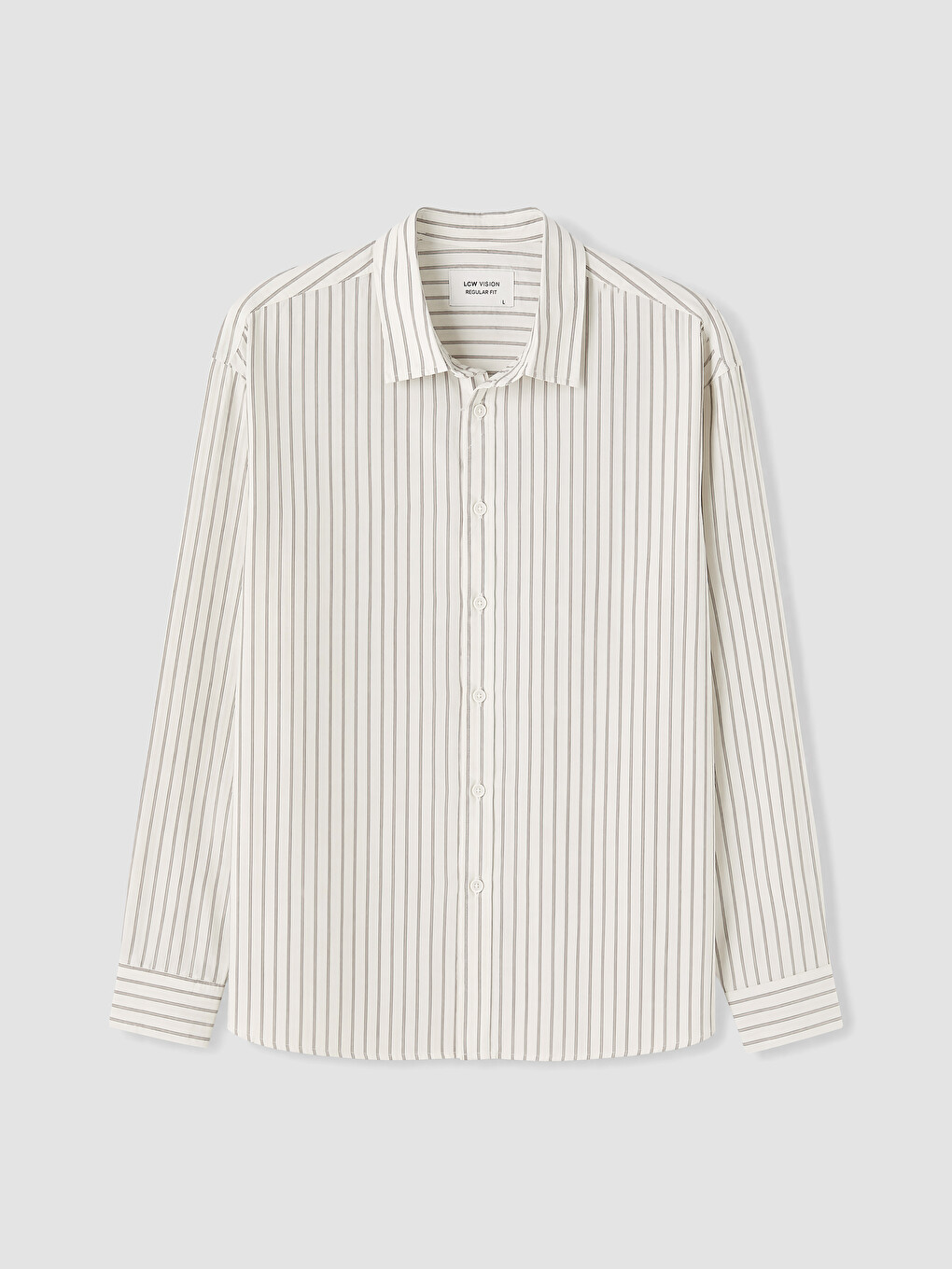 Regular Fit Striped Dobby Men's Shirt
