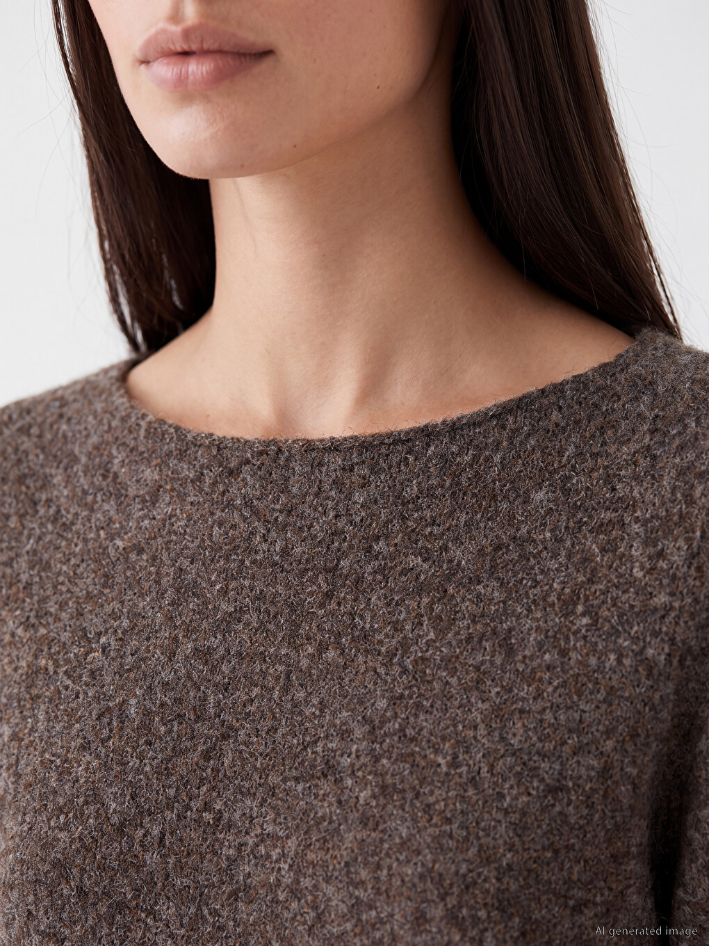 Sash Wool Blended Women's Knitwear Sweater-2