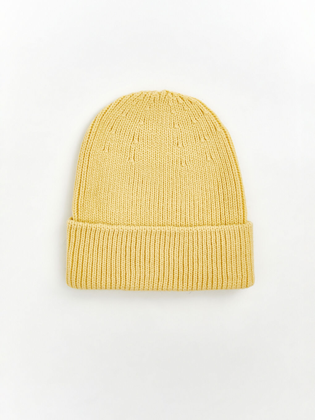 Sarı Basic Erkek Triko Bere