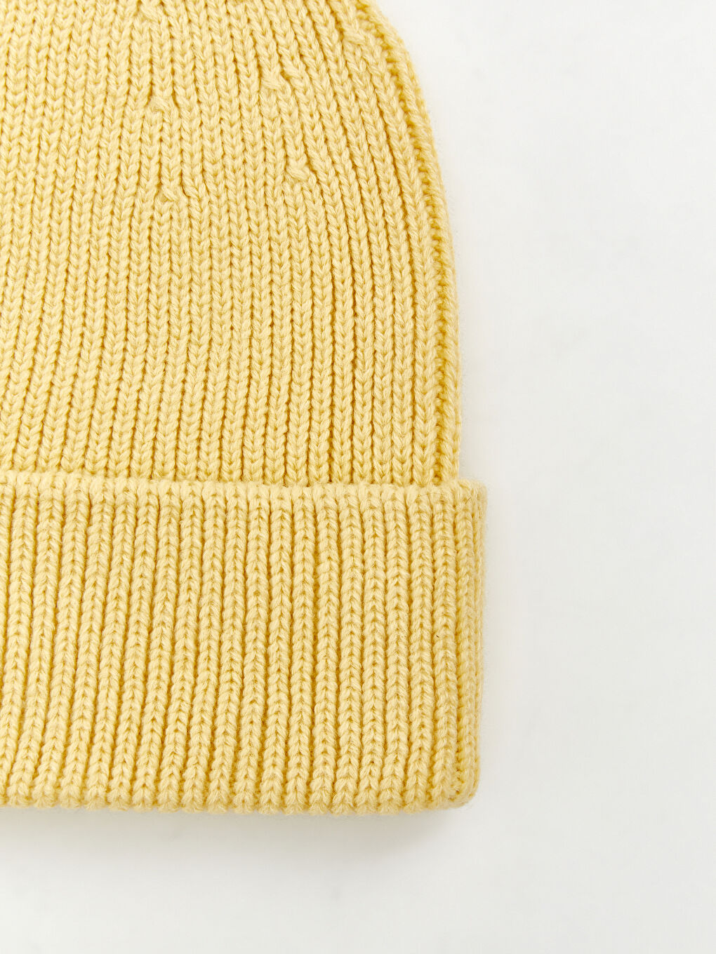 Sarı Basic Erkek Triko Bere-1