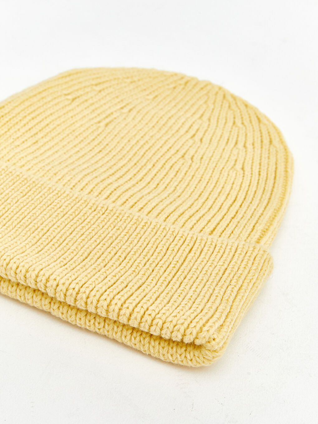 Sarı Basic Erkek Triko Bere-2