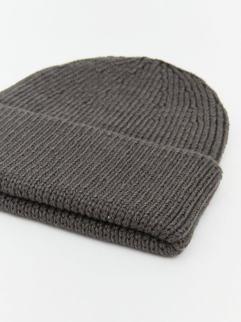 Antrasit Basic Erkek Triko Bere-2