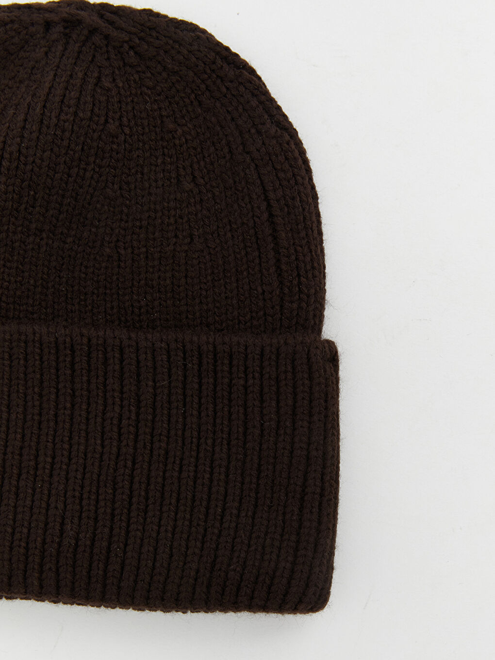 Kahverengi Basic Erkek Triko Bere-1