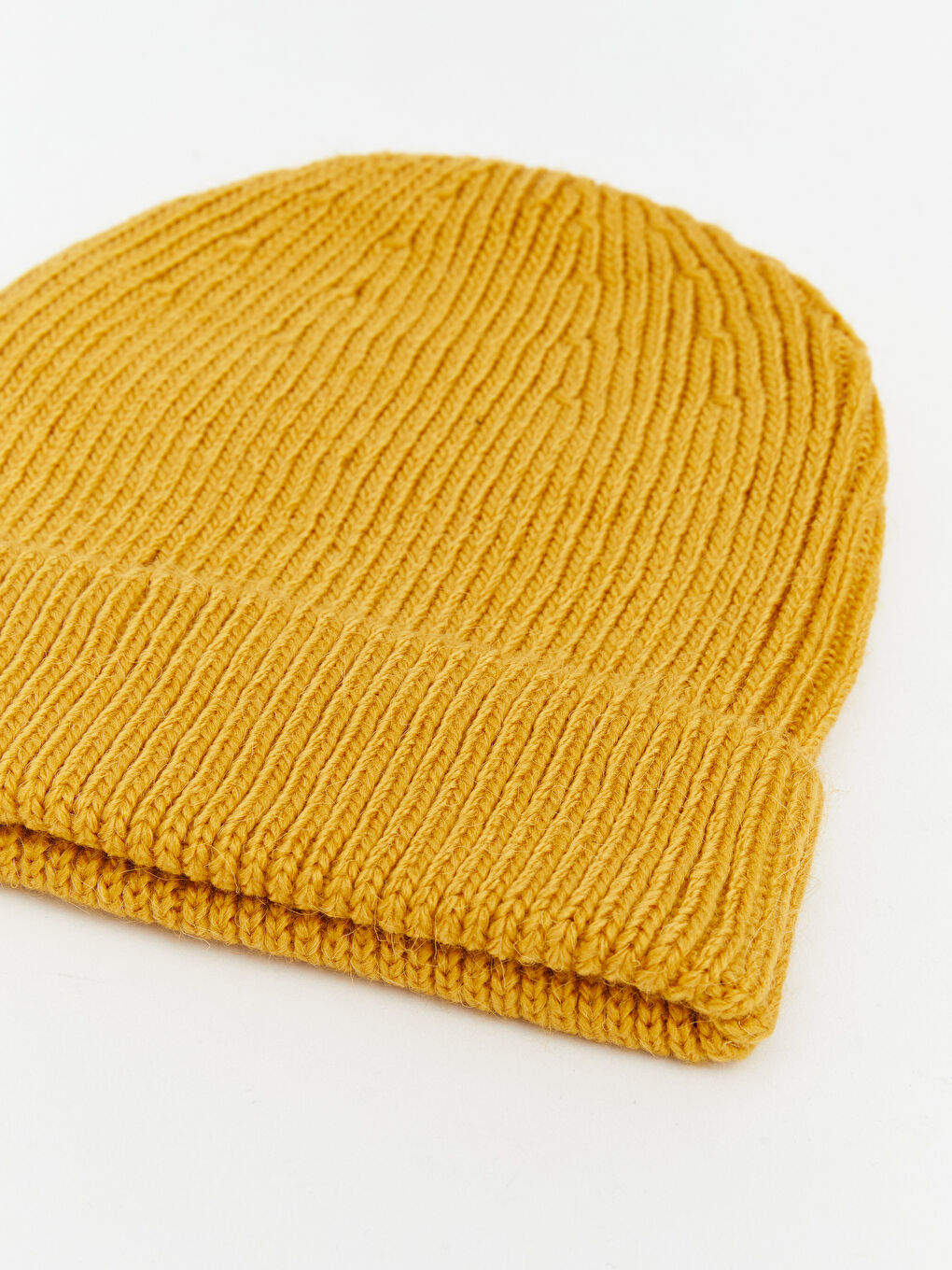 Sarı Basic Erkek Triko Bere-2