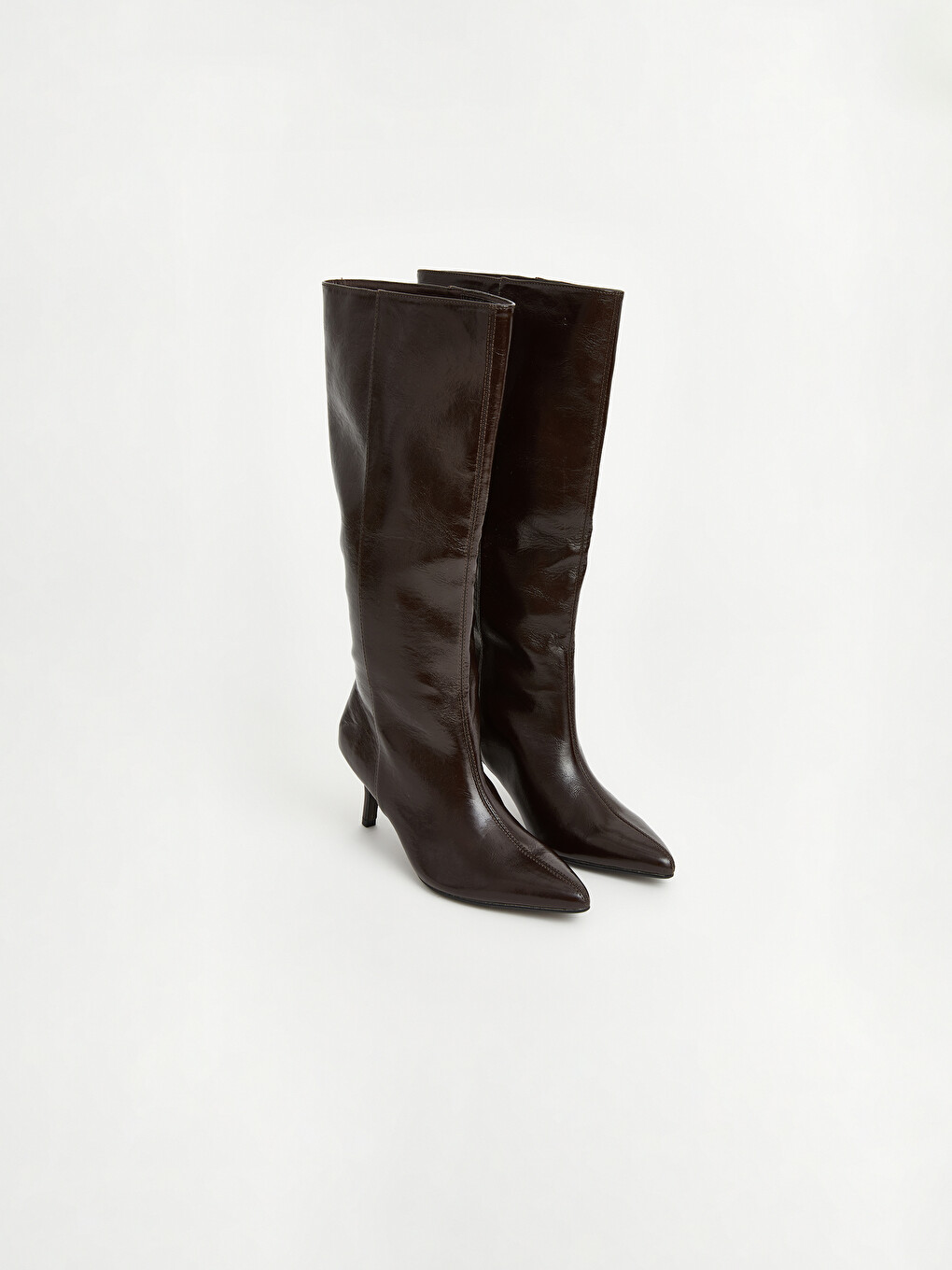 Zippered Pointed Toe Thin Heeled Women's Boot