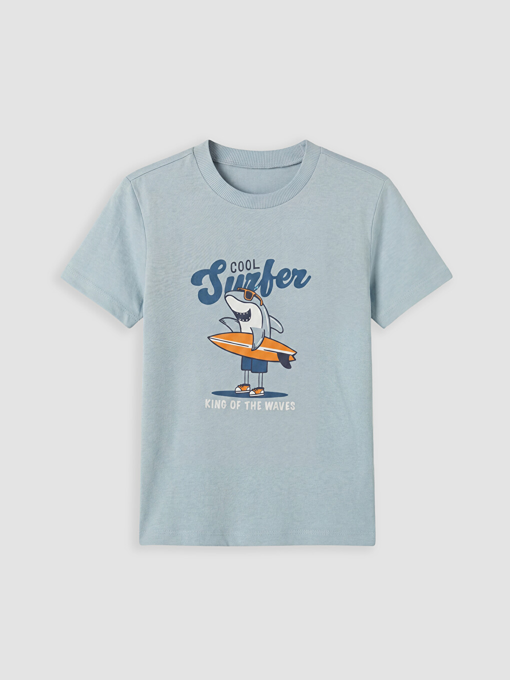 Crew Neck Printed Boys' T-shirt