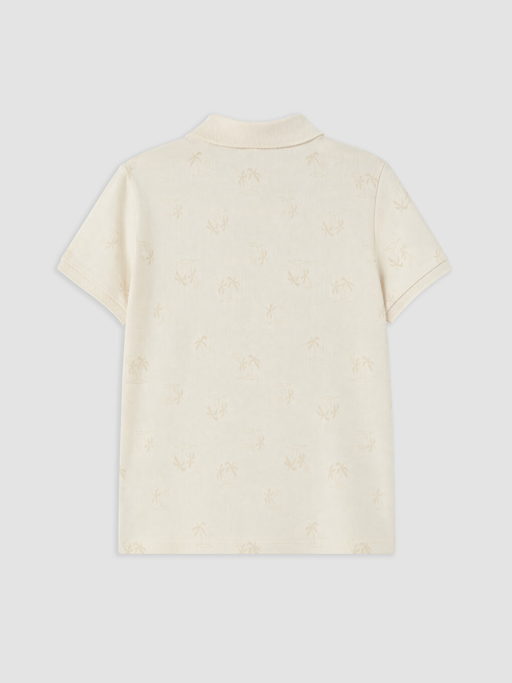 Polo Collar Printed Boys' T-shirt-1