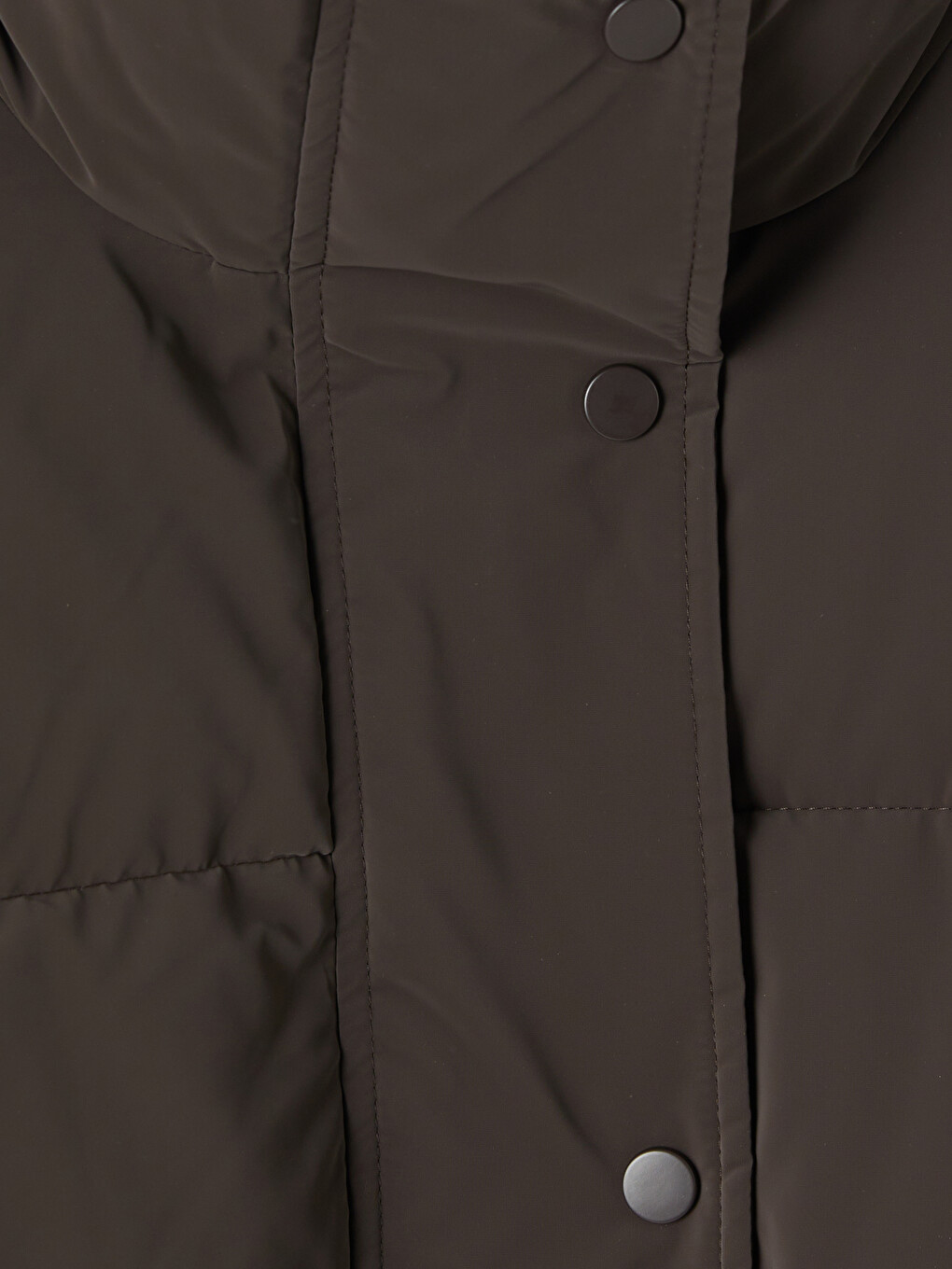 Mock Neck Women's Puffer Coat-6