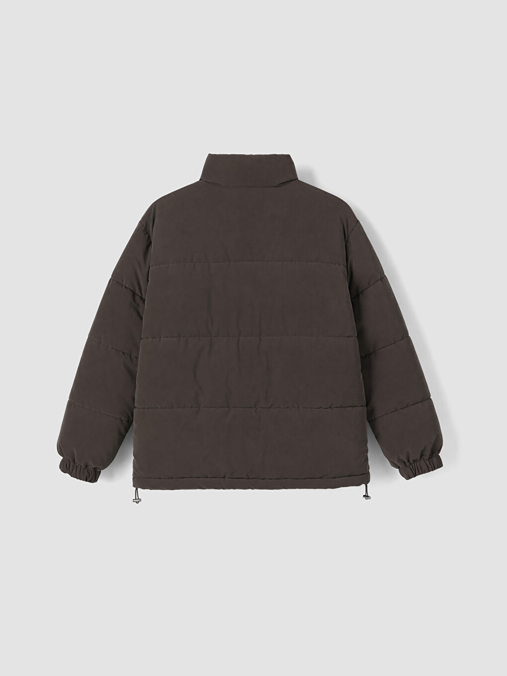 Mock Neck Women's Puffer Coat-8