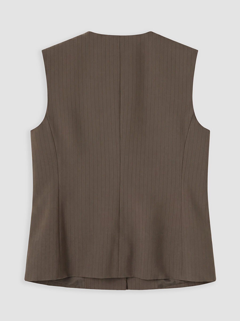 V Neck Striped Women's Classic Waistcoat-5