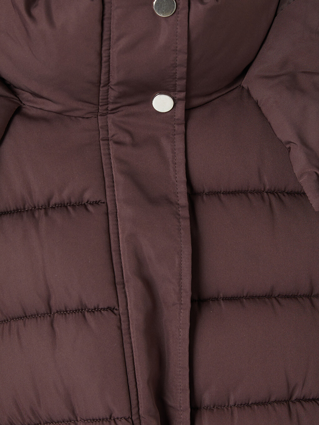 Woman Bordeaux Puffer Coat-5