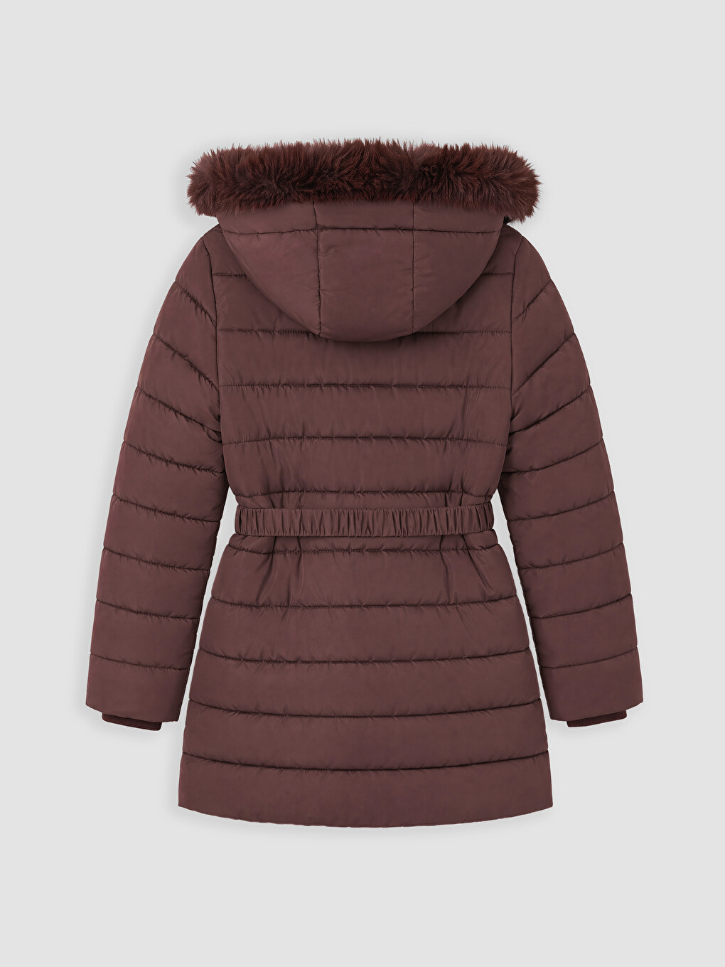Woman Bordeaux Puffer Coat-6