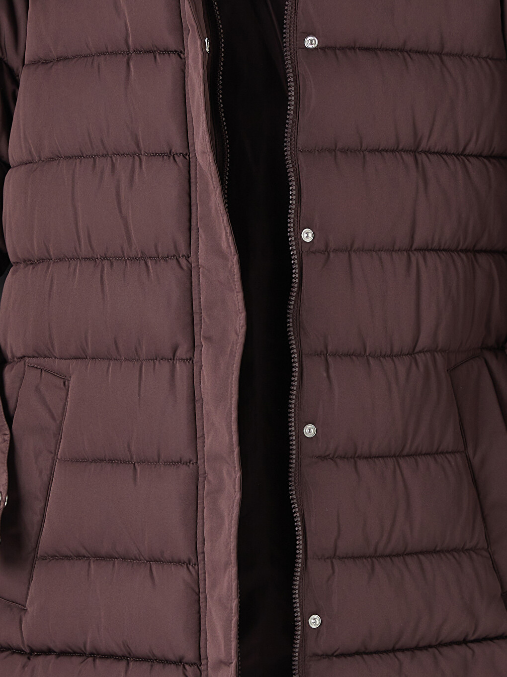 Woman Bordeaux Puffer Coat-7