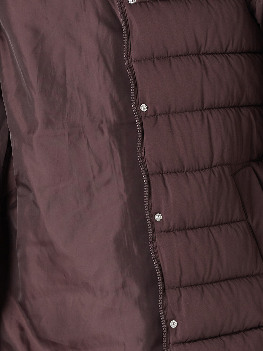 Woman Bordeaux Puffer Coat-8