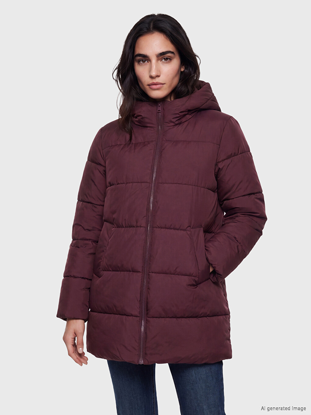 Hooded Women's Puffer Coat