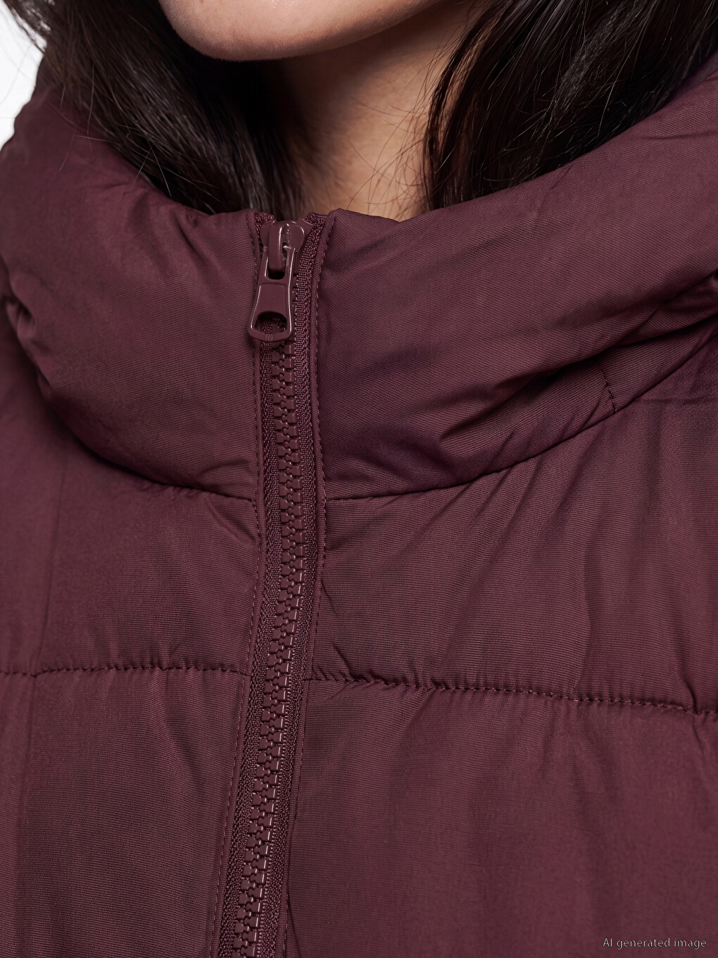 Hooded Women's Puffer Coat-2
