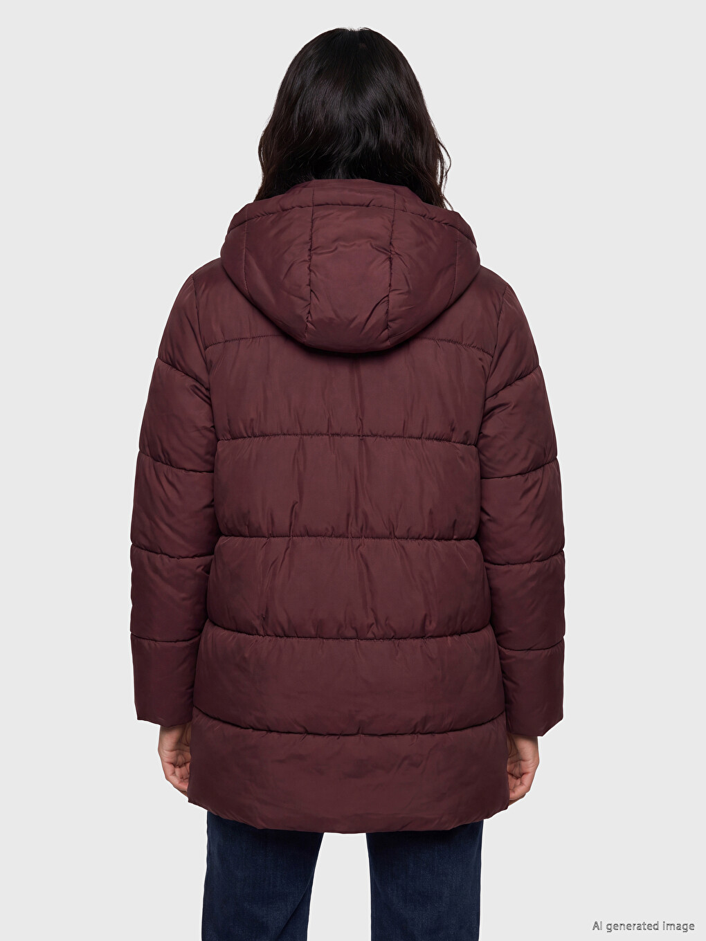 Hooded Women's Puffer Coat-3