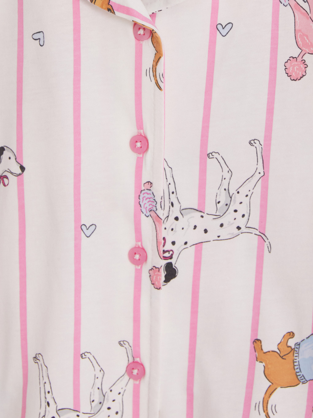 Collared Neck Girls' Pyjamas Set-4