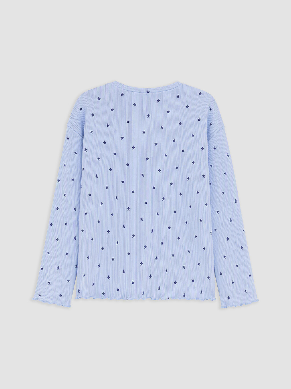 Mavi Bisiklet Yaka Kız Çocuk Pijama Takım-2