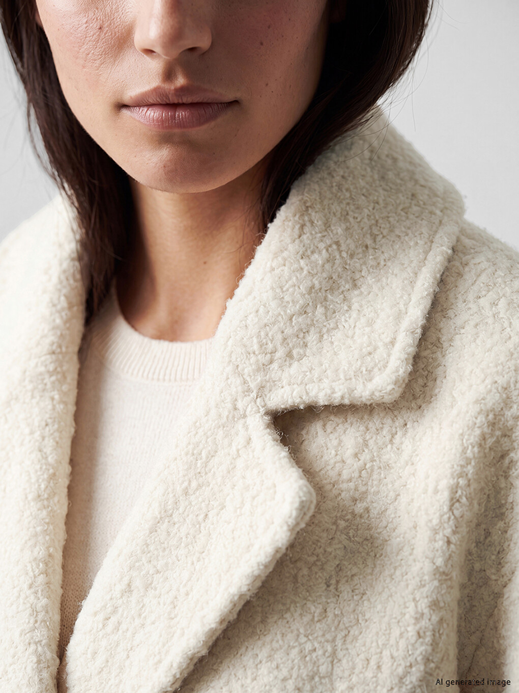 Oversize Women's Curl Overcoat-2