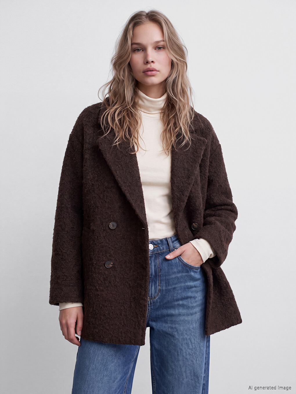 Oversize Women's Curl Overcoat