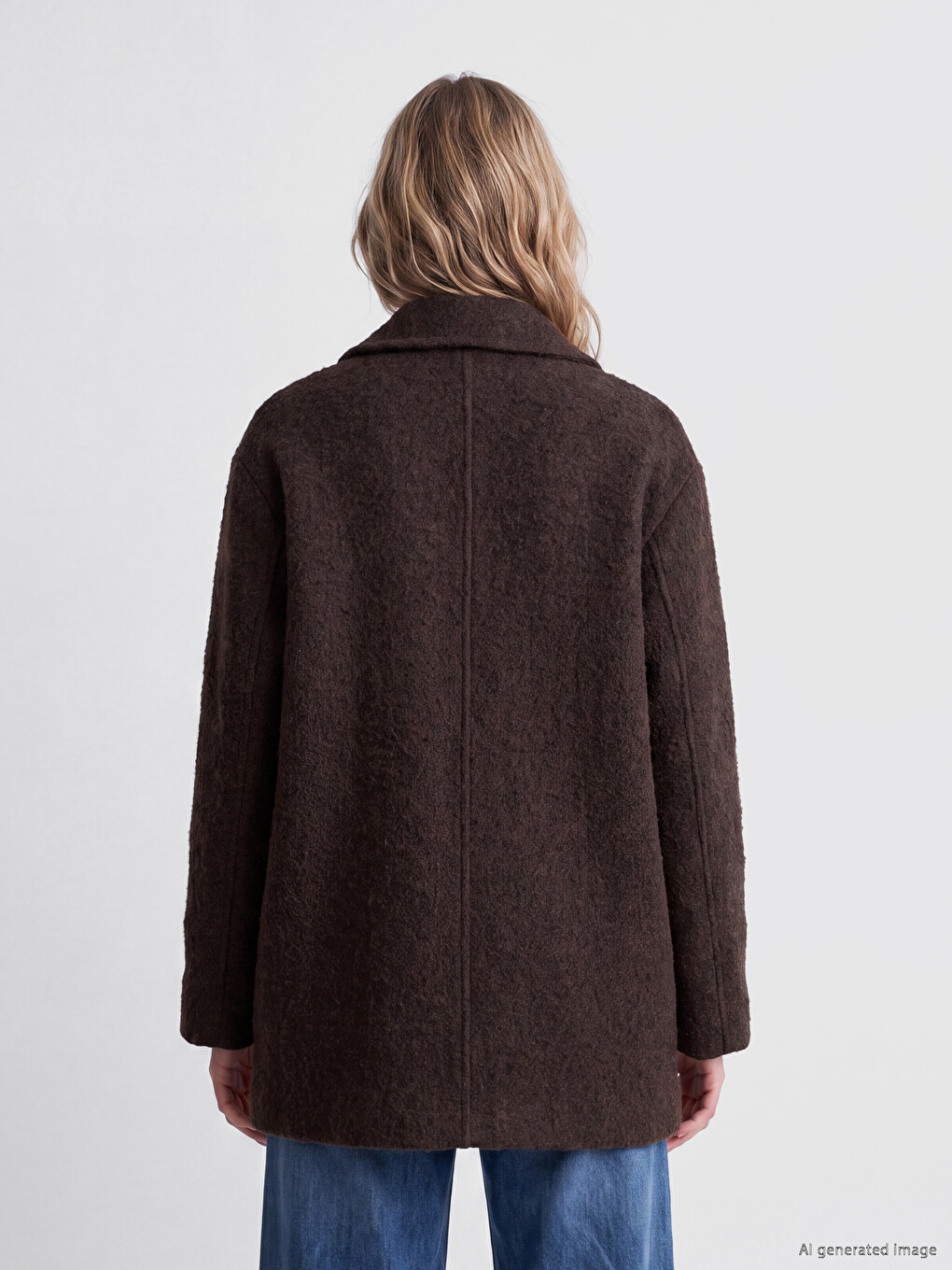 Oversize Women's Curl Overcoat-4