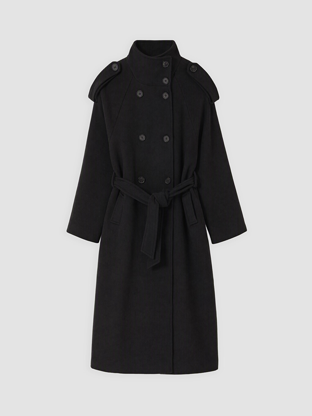 Sashed Wool Blended Women's Cachet Coat-5