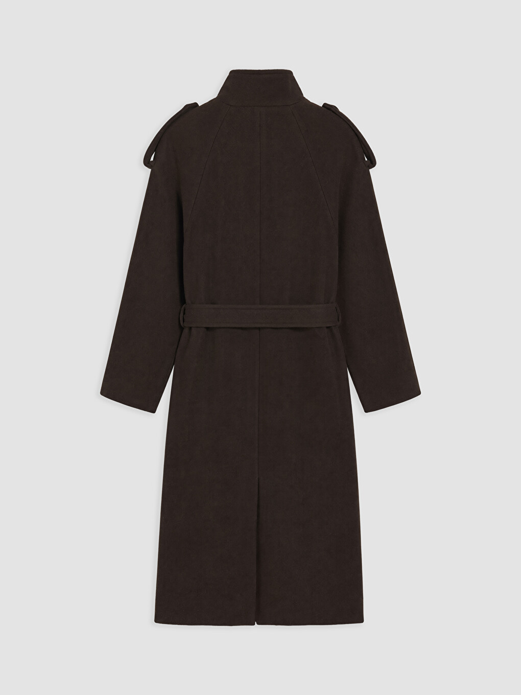 Sashed Wool Blended Women's Cachet Coat-6