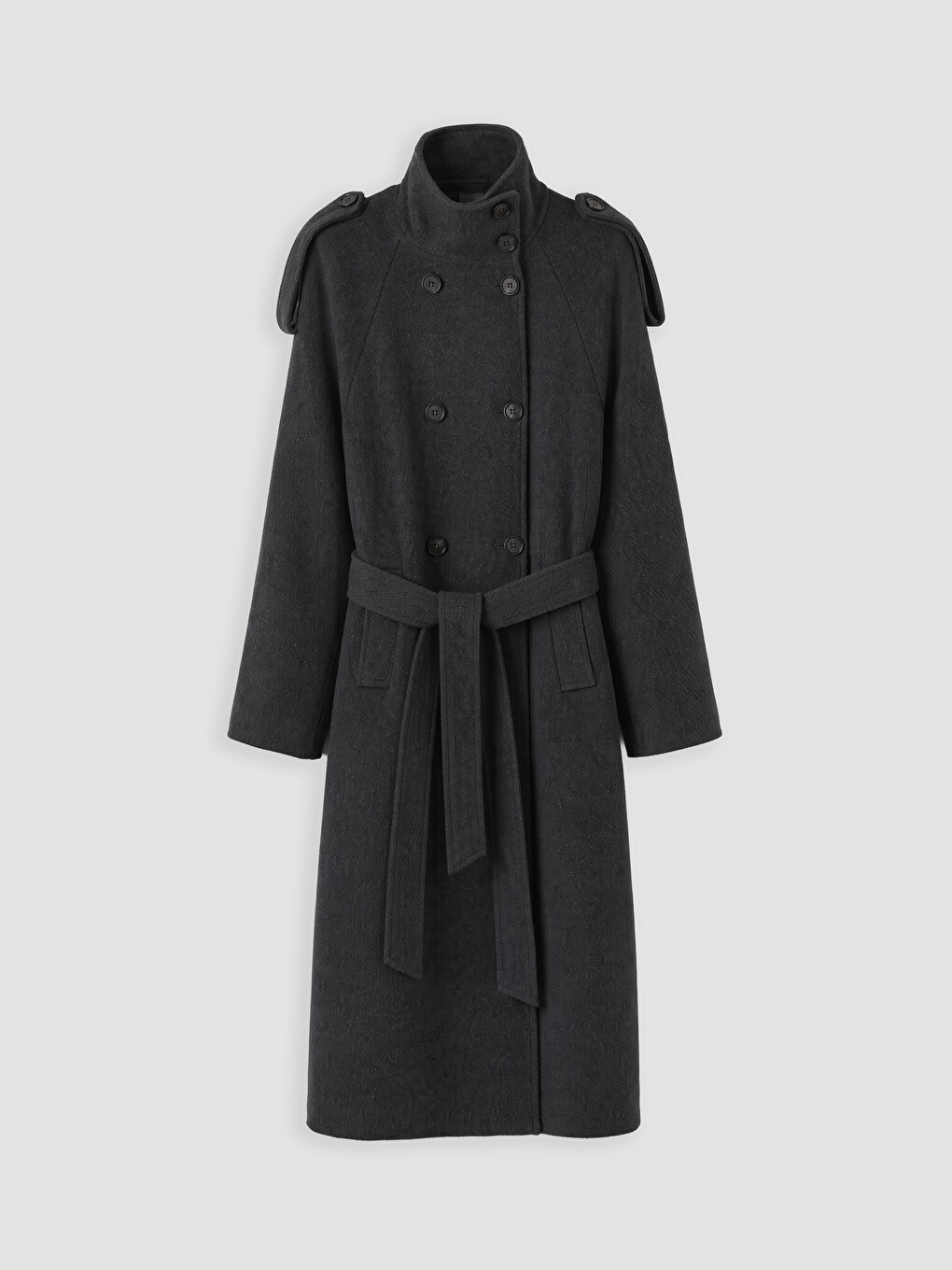 Sashed Wool Blended Women's Cachet Coat-4