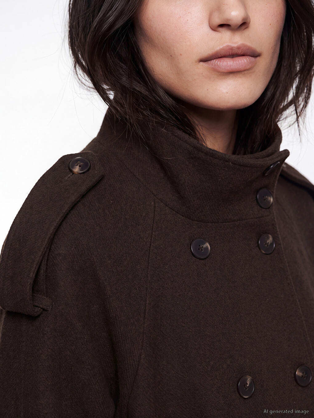 Sashed Wool Blended Women's Cachet Coat-2