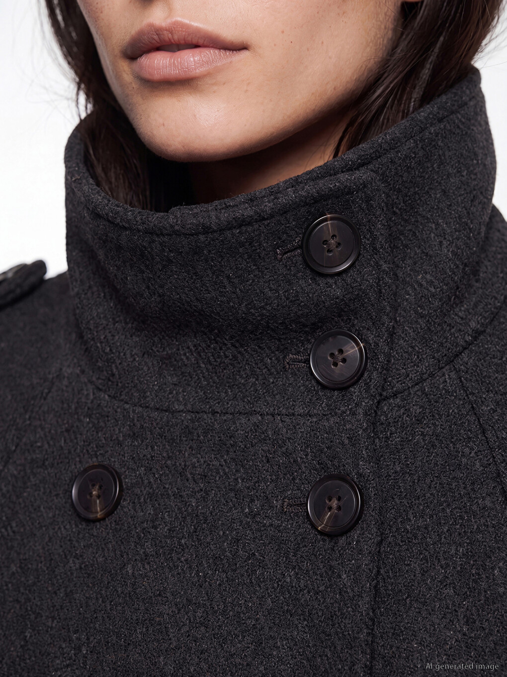 Sashed Wool Blended Women's Cachet Coat-2