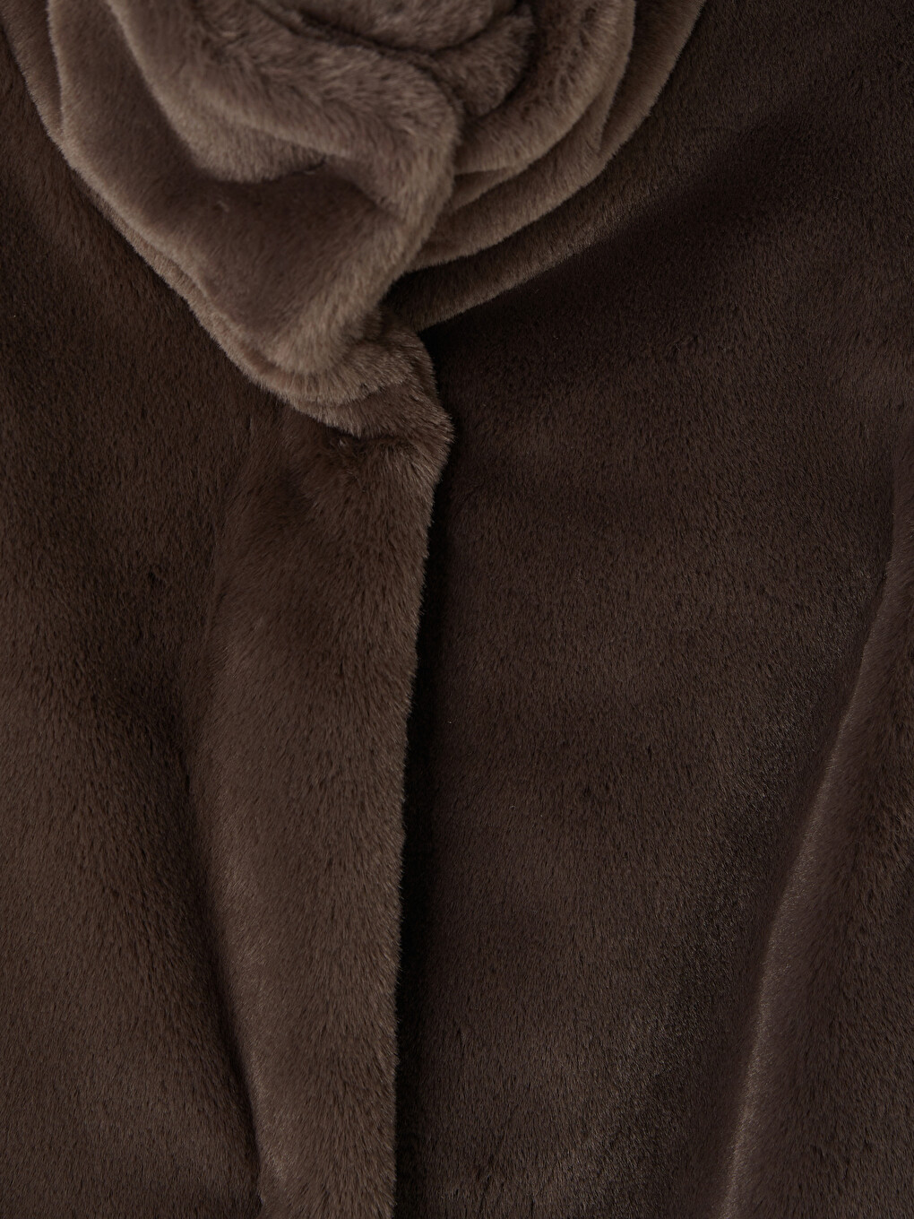 Mock Neck Waist Belted Women's Fur Gilet-6