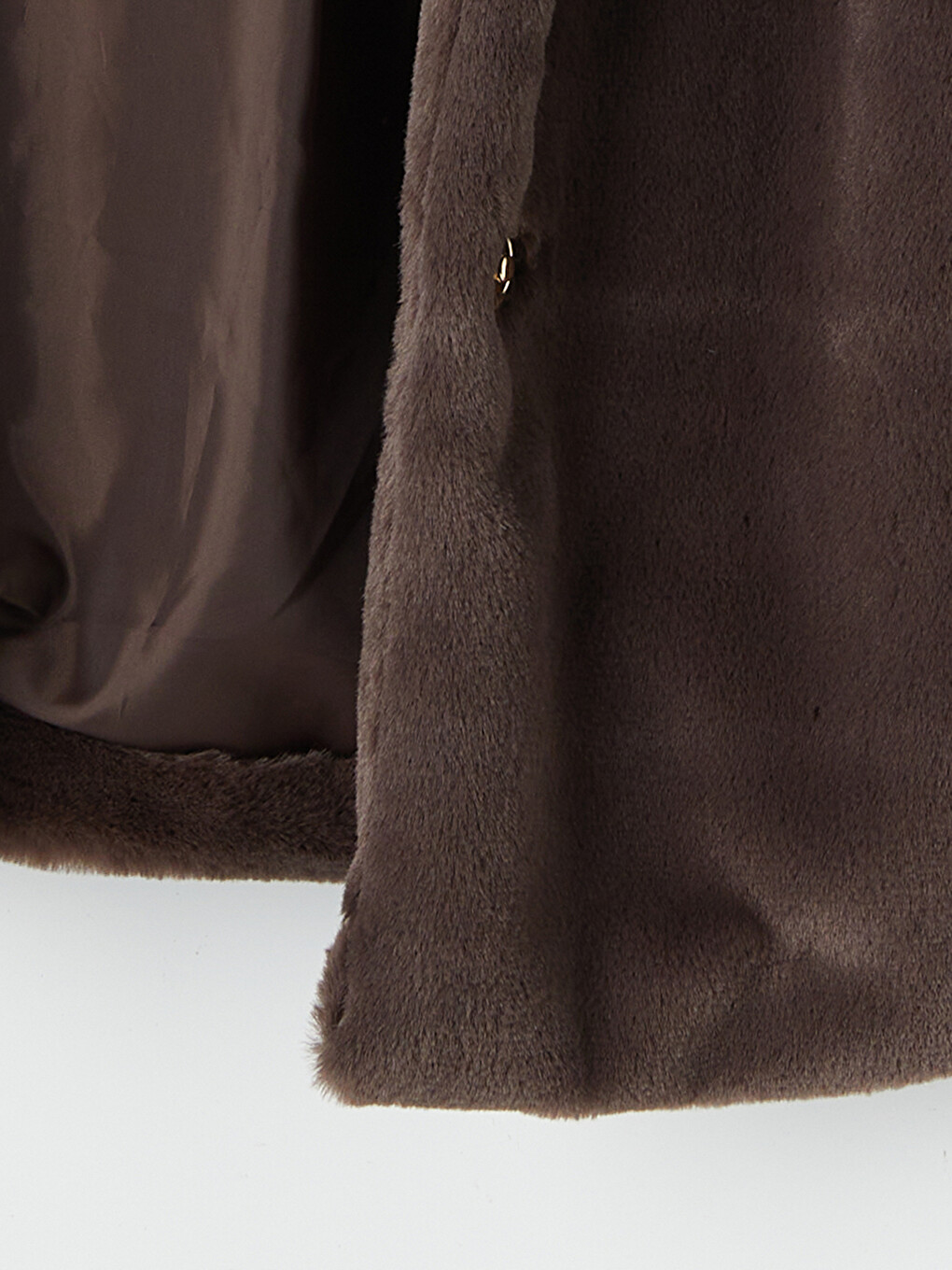 Mock Neck Waist Belted Women's Fur Gilet-8