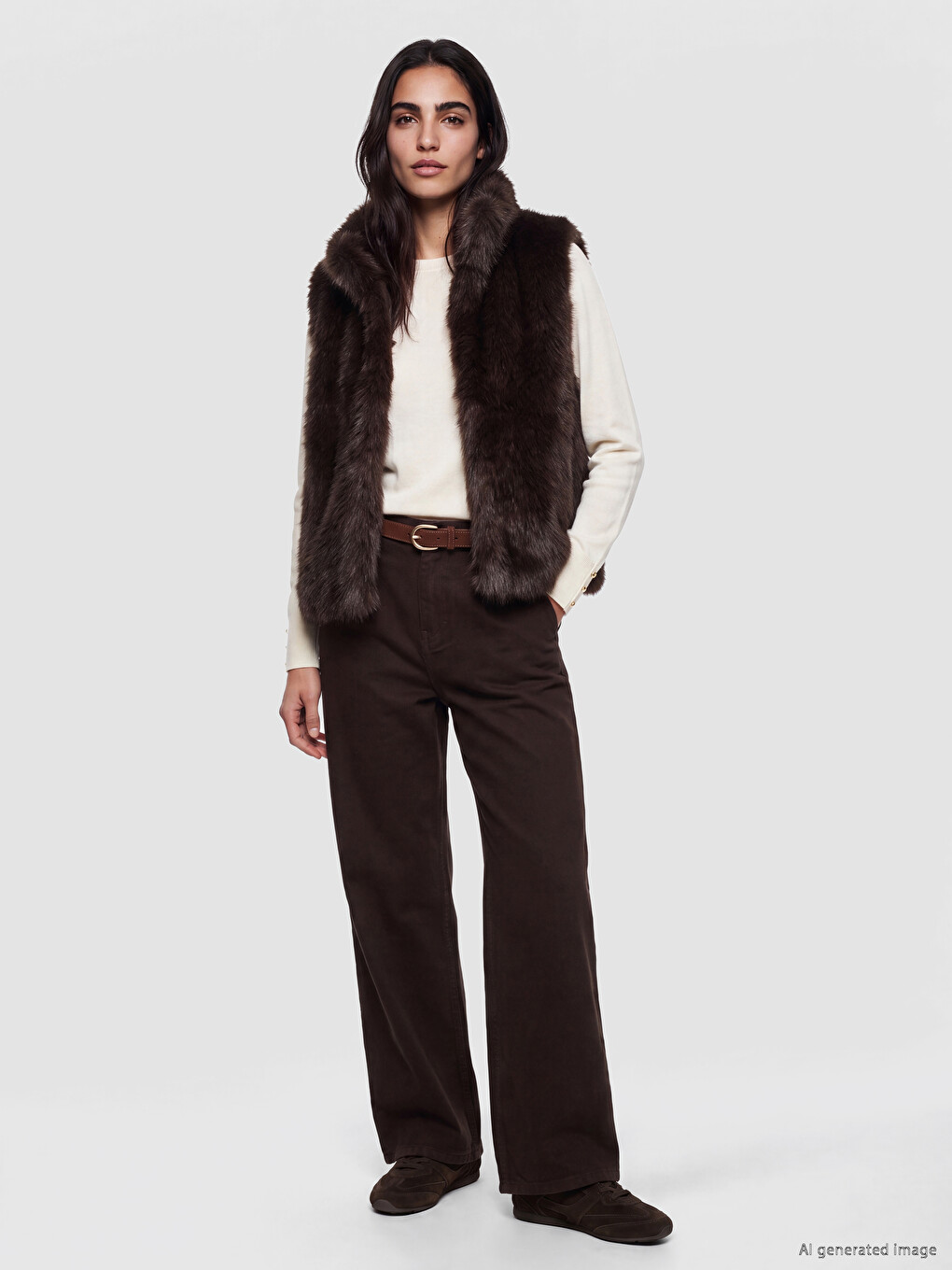Women's Fur Gilet-1