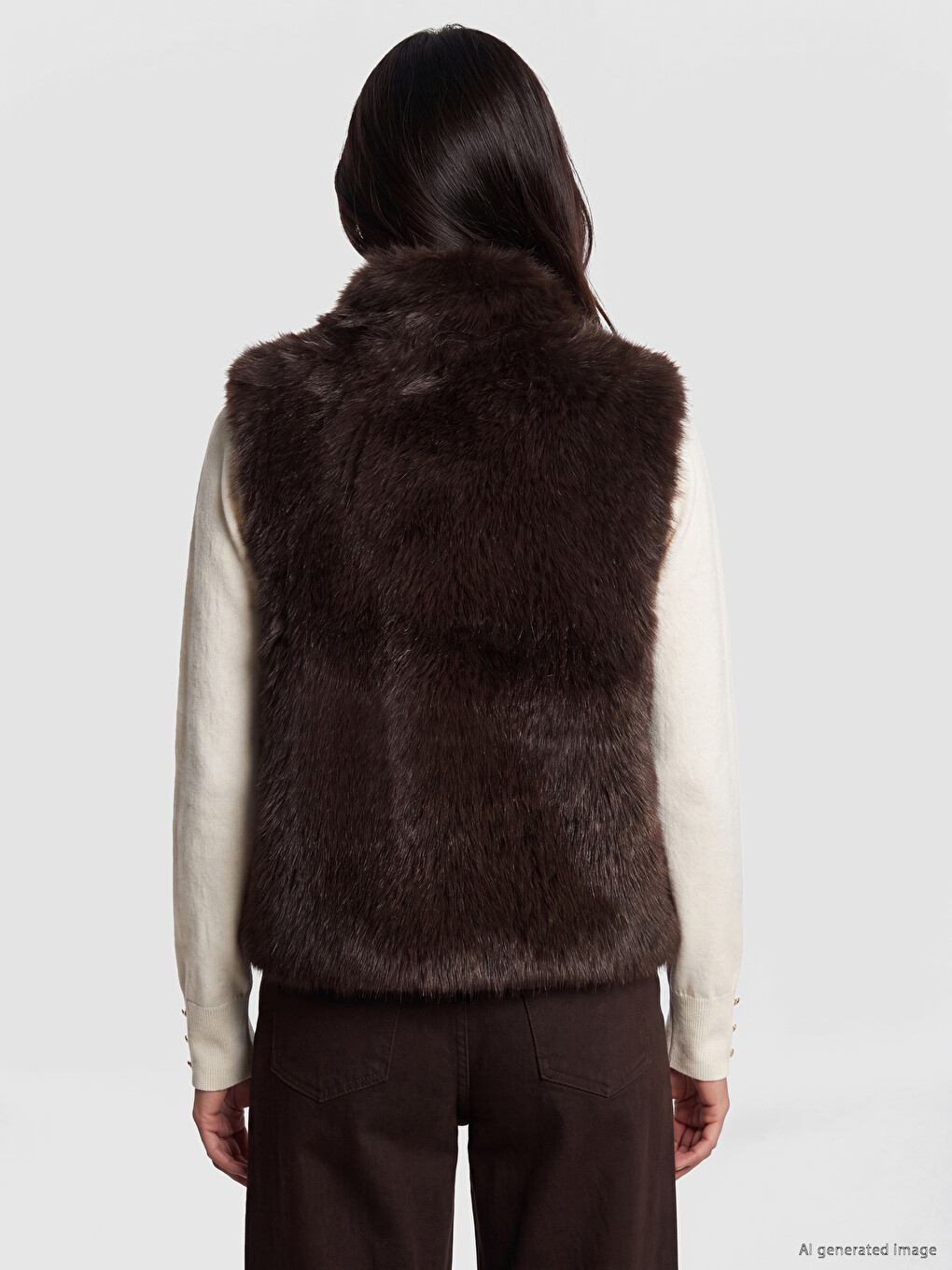 Women's Fur Gilet-4