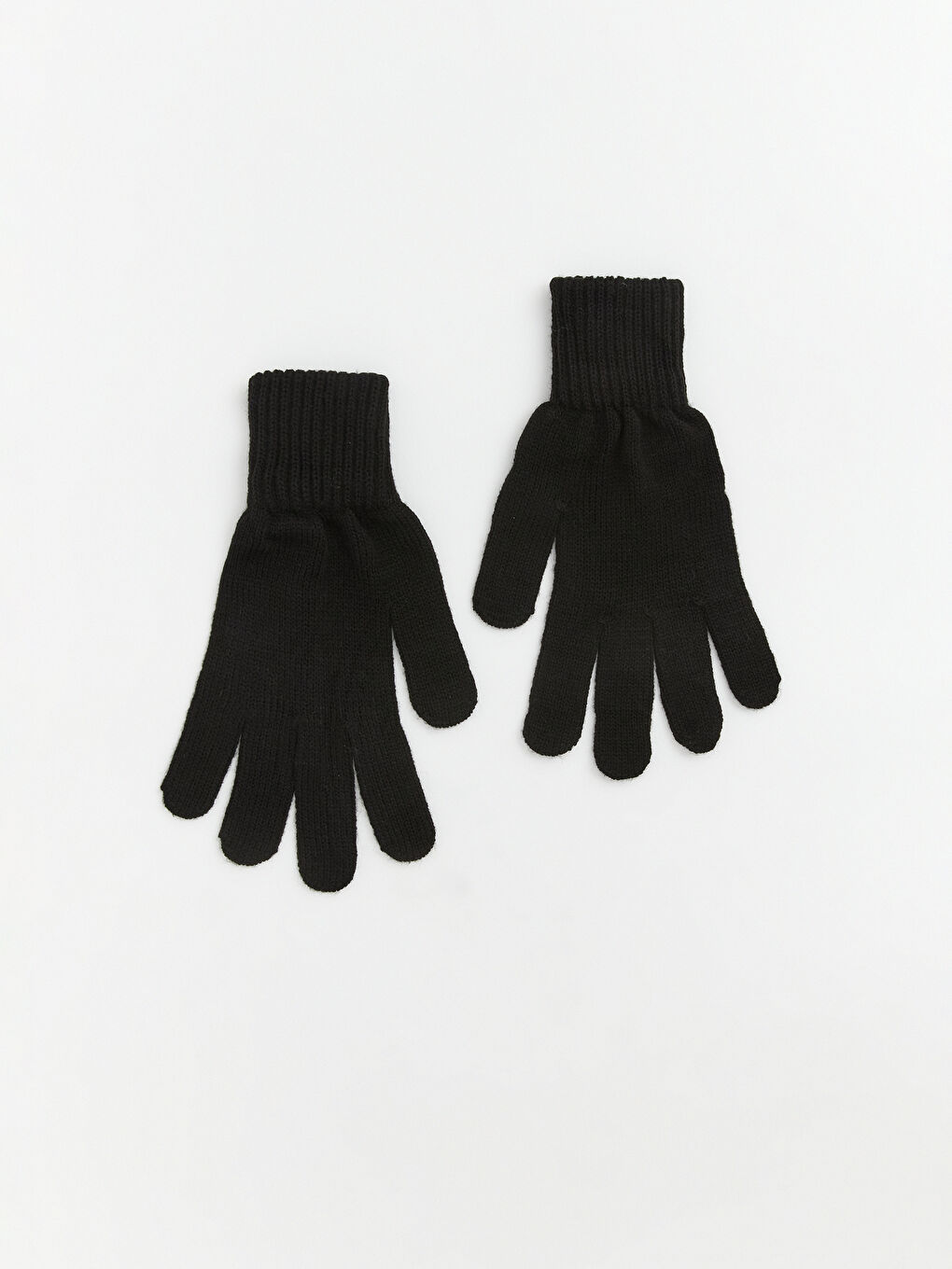 Siyah Basic Erkek Triko Eldiven