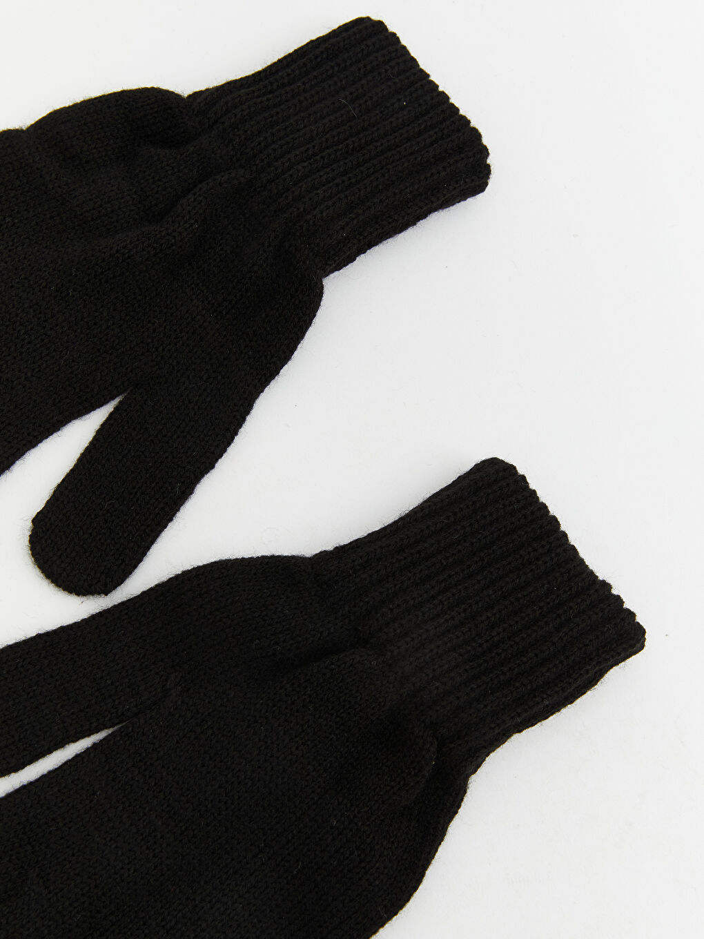Siyah Basic Erkek Triko Eldiven-3