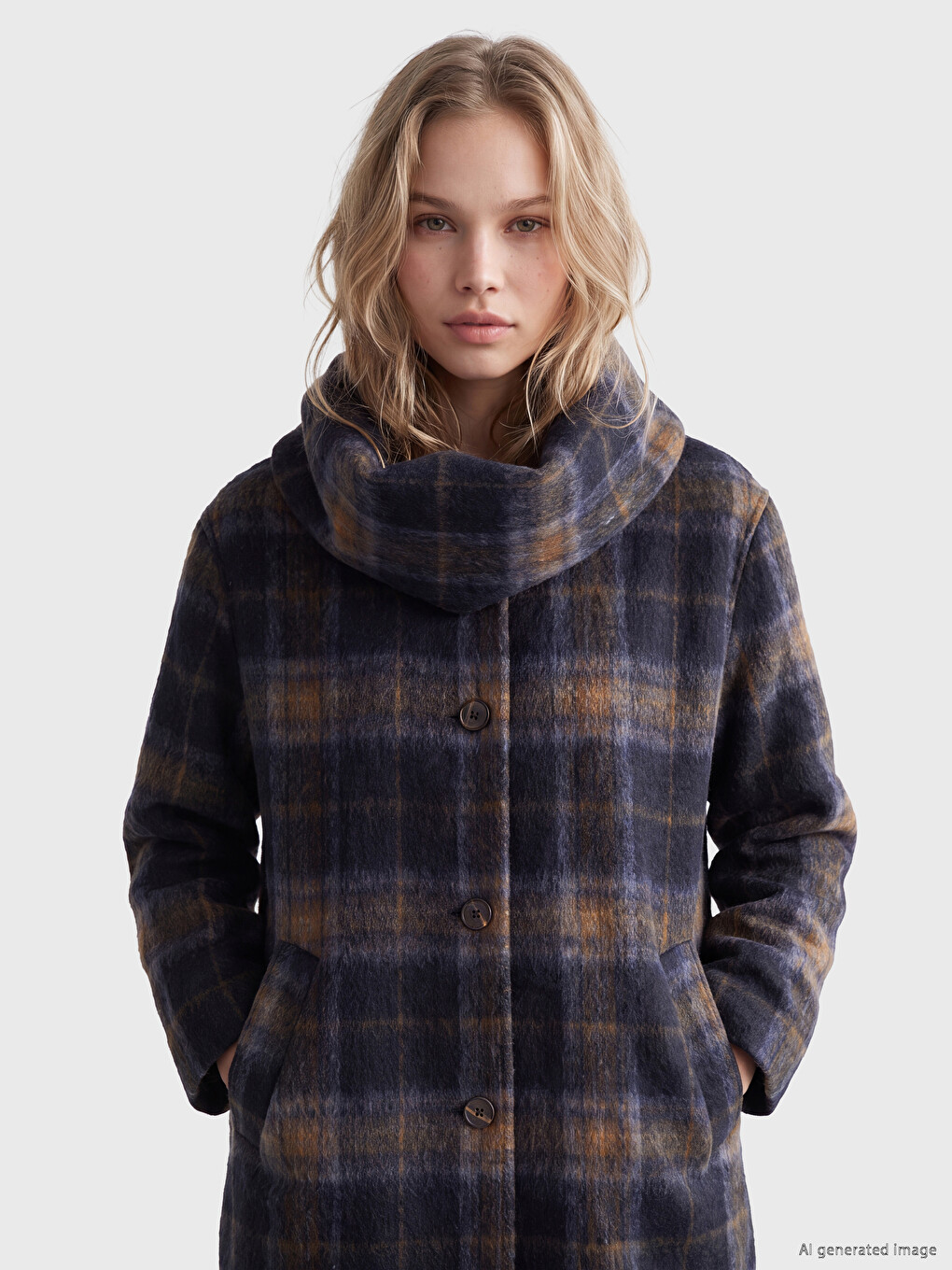 Woman Brown Coatigan-1