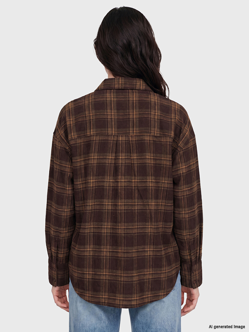 Plaid Flannel Women's Shirt-3