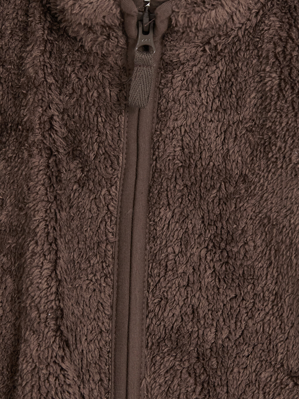 Mock Neck Boys' Plush Cardigan-2