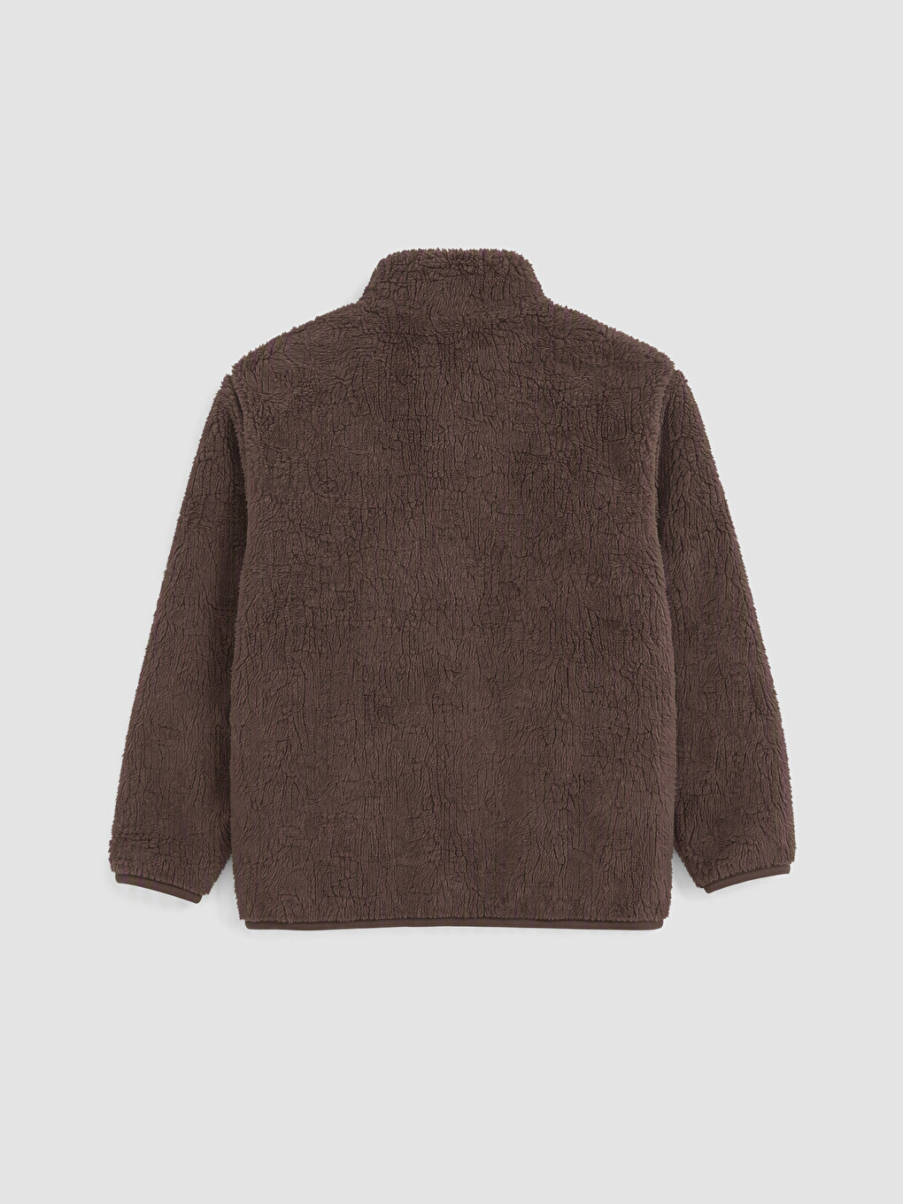 Mock Neck Boys' Plush Cardigan-3