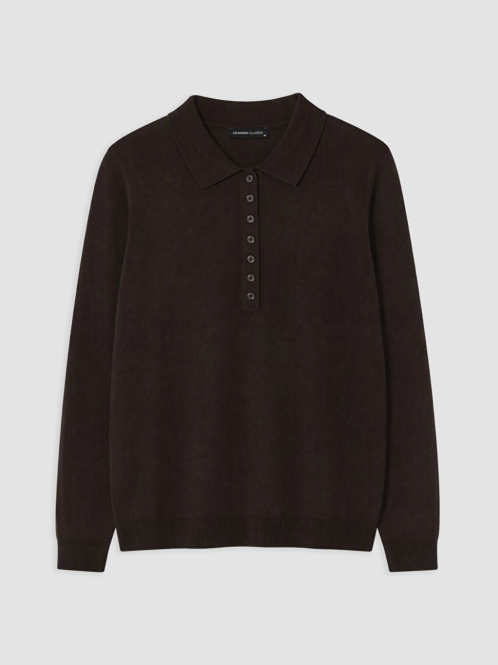 Polo Collar Women's Knitwear Sweater