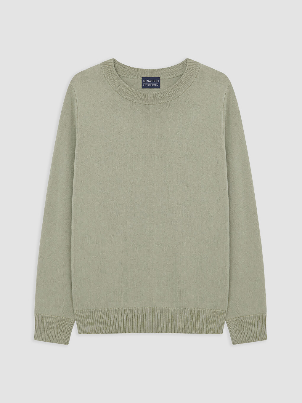 Crew Neck Long Sleeve Boys' Knitwear Sweater