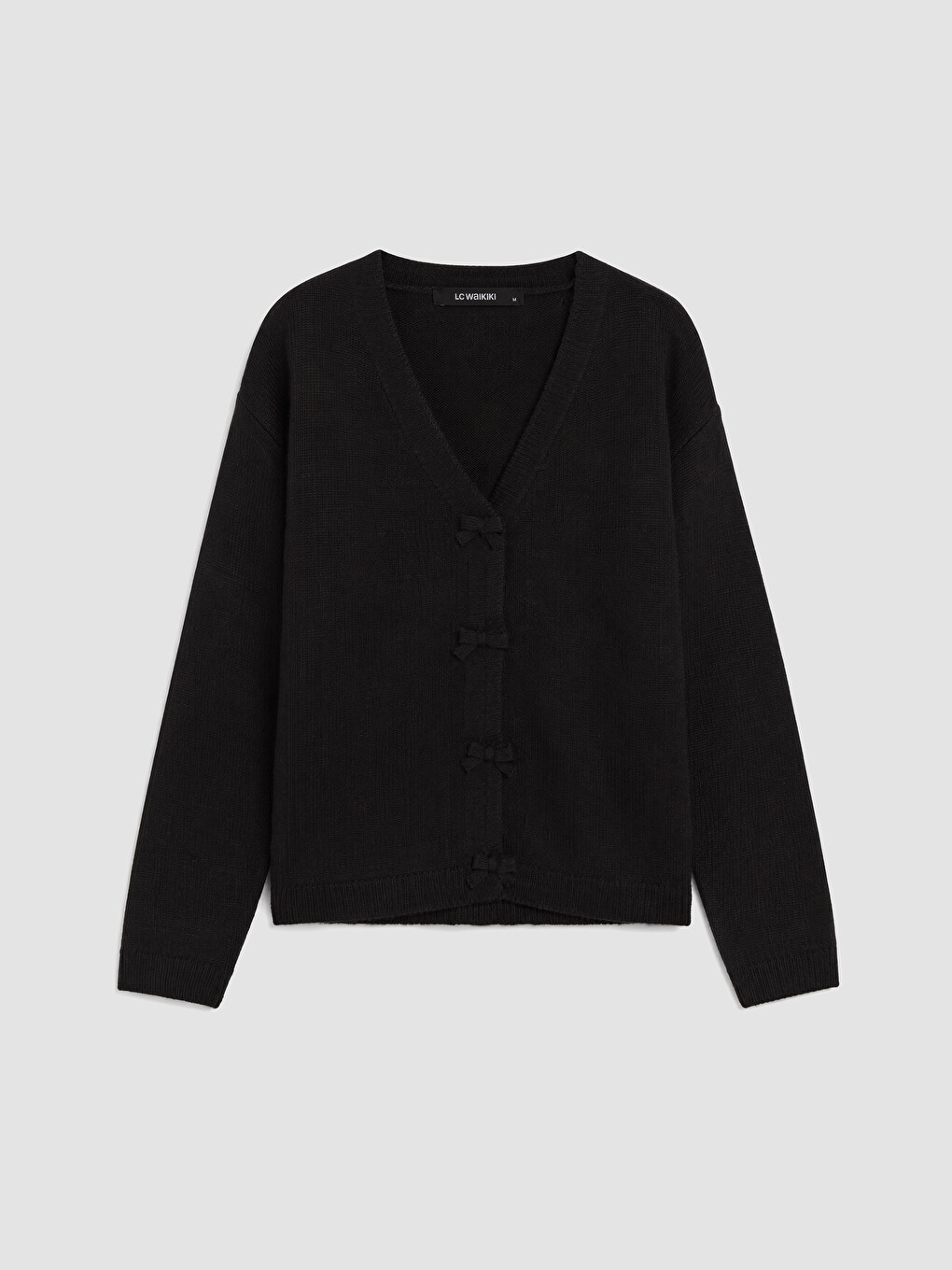 Bow Wool Blend Women's Knitwear Sweater-4